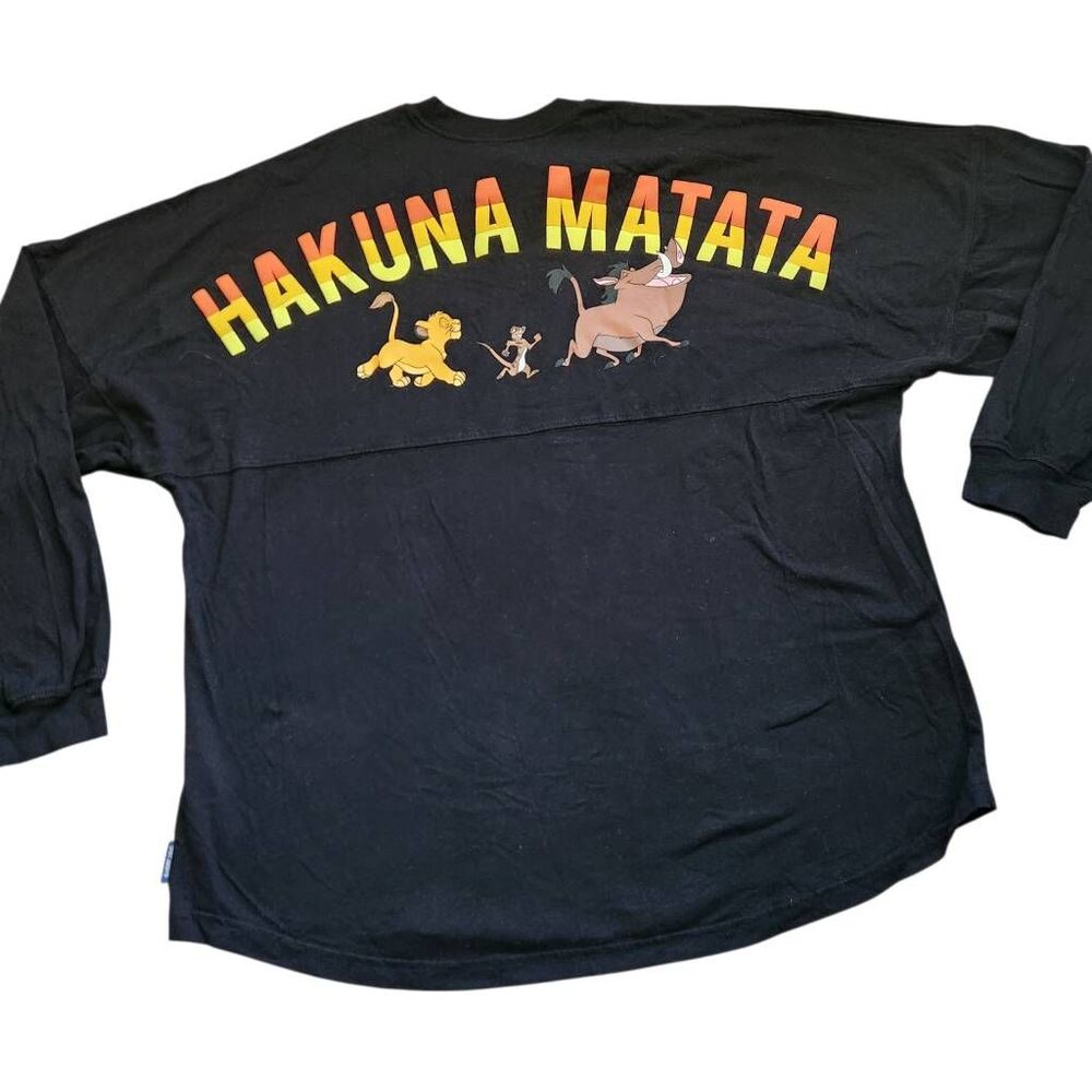 Disney Spirit Jersey Lion King Shirt Unisex XXL Hakuna Matata Simba Long Sleeve